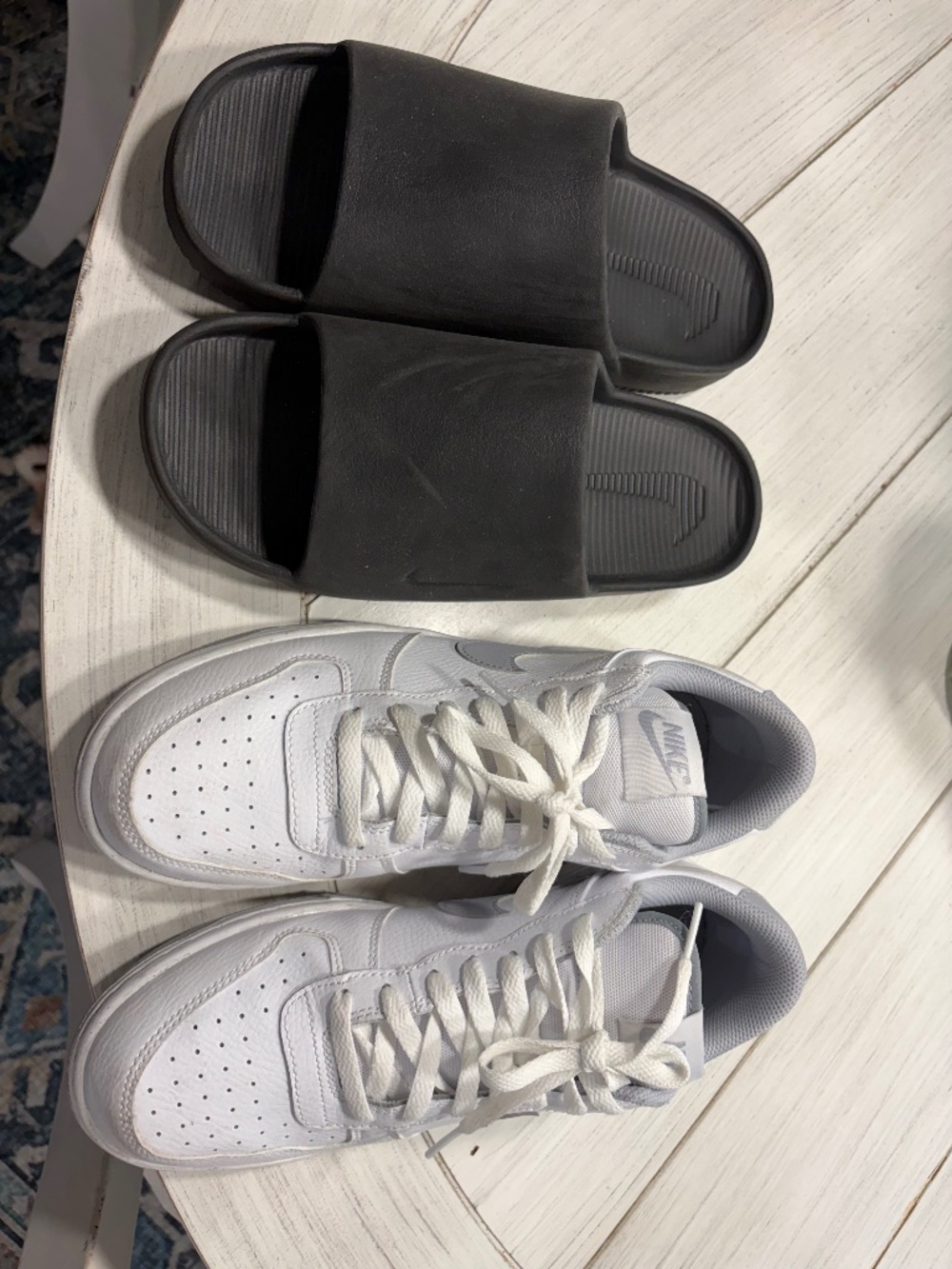 Nike men's sneakers and slides